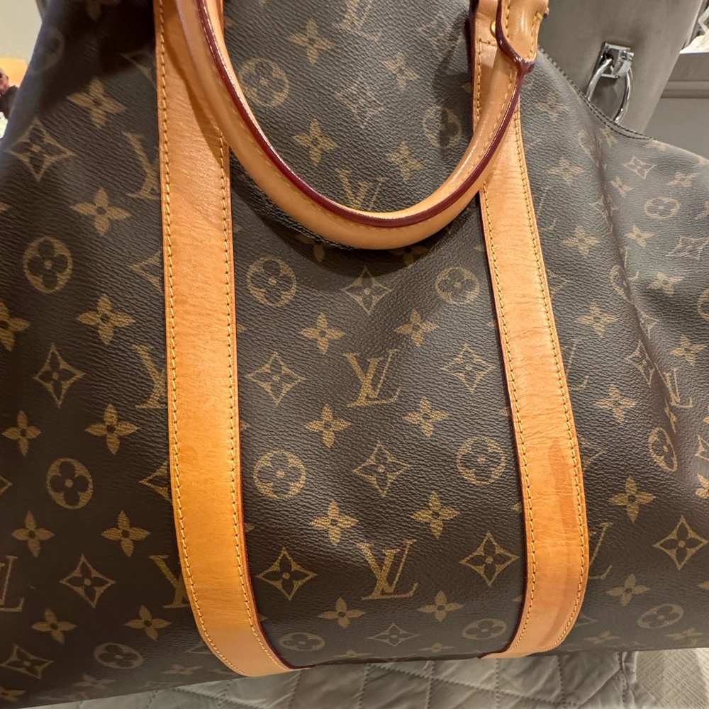 Pre owned Louis Vuitton Brown Monogram Keepall Bandoulie’re 55 - Picture 3 of 11